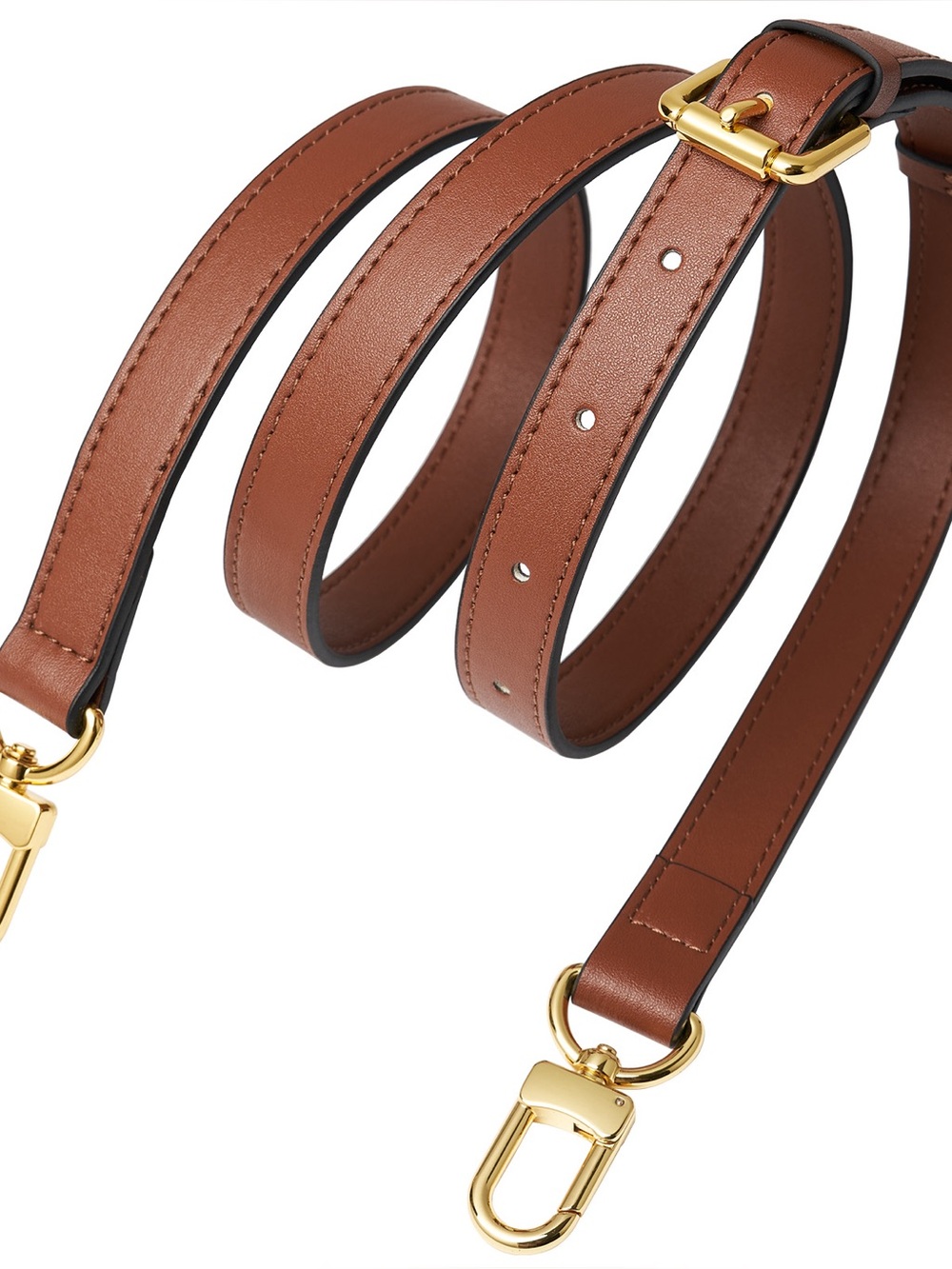 Dark Brown Adjustable Crossbody Replacement Strap for Multiple Handbags